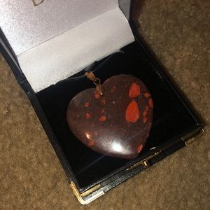Precious Stone Heart Pendant